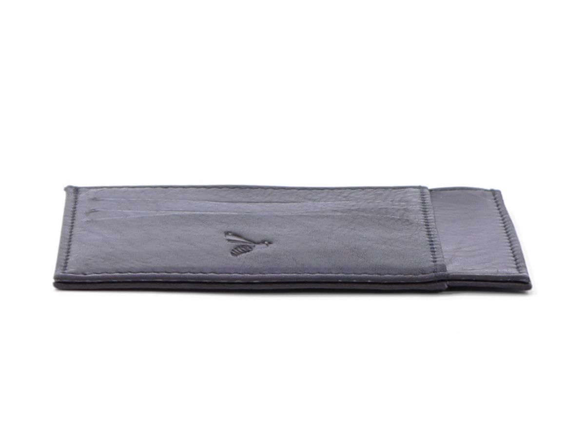 Porte-cartes En Cuir - 26 Emplacements + 2 Pour Pièces D'identité - Dimensions 10,8 X 7,8 Cm - Fermeture Pression - Noir