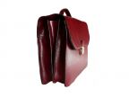 Grand cartable Dominique cuir rouge