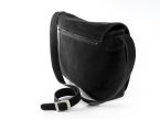 Grande besace reporter en nubuck marron