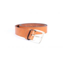 Ceinture cuir gold boucle finition acier vieilli rectangulaire 4054