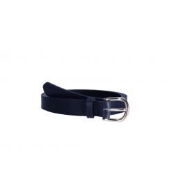 Fine ceinture femme en cuir marine 4083 