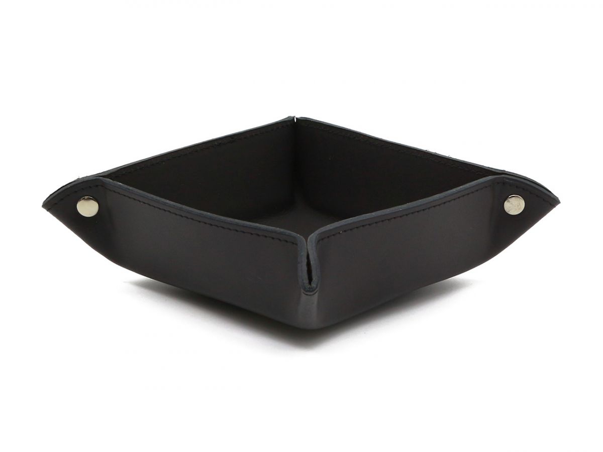 Vide-poche En Simili Cuir Noir à 4 Compartiments - 30x20 Cm - Organisateur De Tiroir Ou De Bureau - Pour Clés, Bijoux, Pièces, Montres