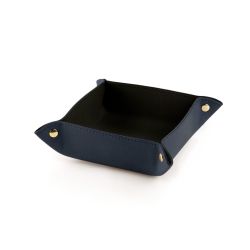 Vide poche en cuir luxe bleu marine - VP900