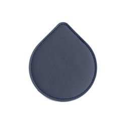 Sous-Verre goutte en cuir bleu cobalt, set de 6
