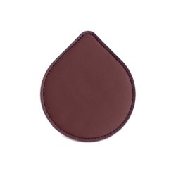 Sous-Verre goutte en cuir bordeaux, set de 6