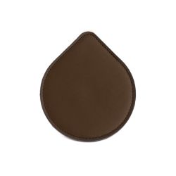 Sous-Verre goutte en cuir marron foncé, set de 6