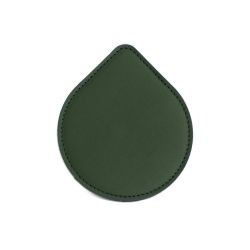 Sous-Verre goutte en cuir vert anglais, set de 6