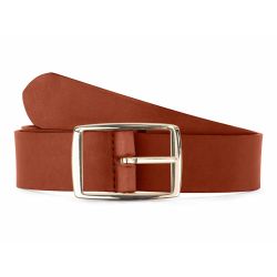 Ceinture cuir gold, boucle rectangulaire, moderne, dorée - 35mm - 4120