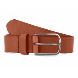 Ceinture cuir gold, boucle rectangulaire, classique, argentée - 35mm - 4122
