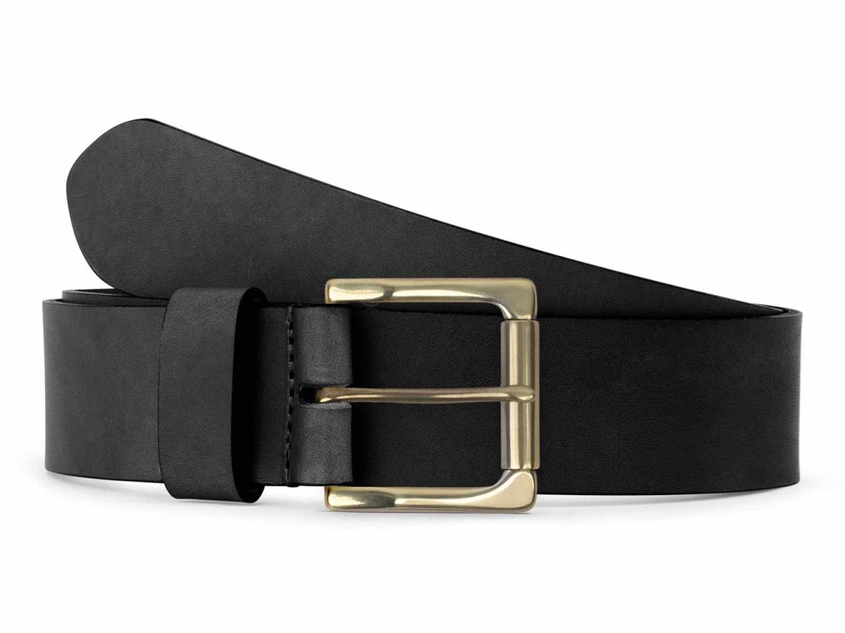 Ceinture Classique Pour Femme - Simili-cuir Noir, Boucle Carrée, Largeur 3,3 Cm, 9 Trous Ajustables, élégante Et Polyvalente