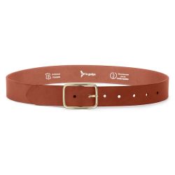 Ceinture cuir gold, boucle rectangulaire, classique, en laiton - 35mm - 4129