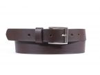 Ceinture cuir marron foncé boucle rectangulaire très sobre 4051