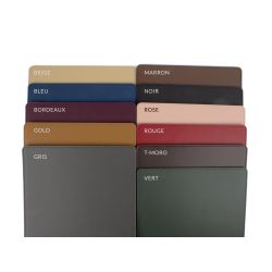 Sous-Verre goutte en cuir gold, set de 6