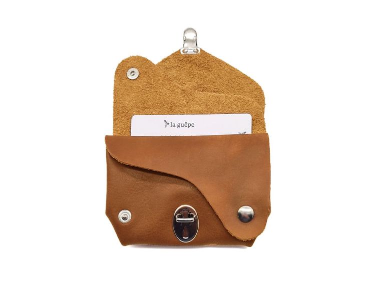 Porte-monnaie original en cuir gold - 414