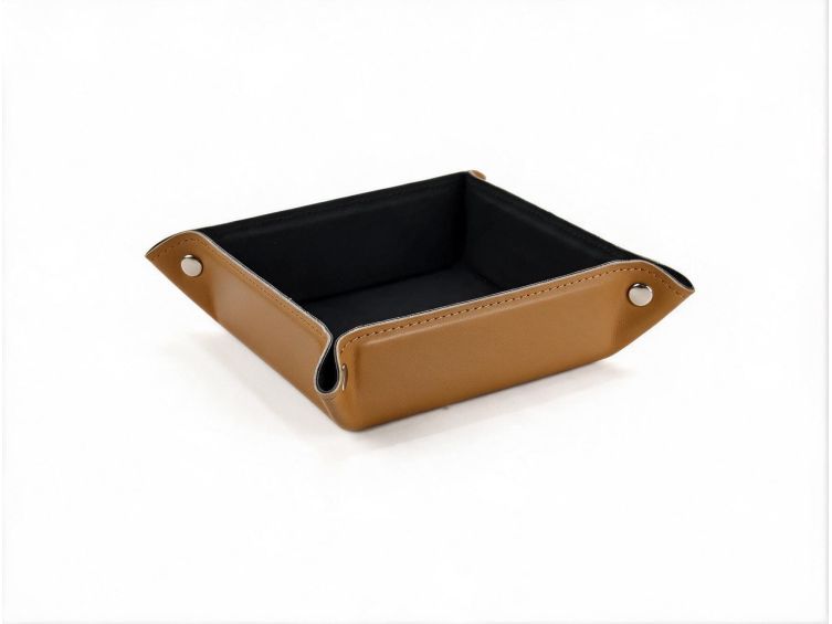 Vide poche carré en cuir gold - VP502