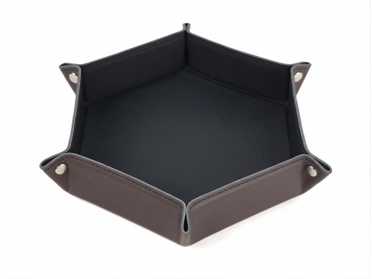 Vide poche hexagonal XL en cuir t-moro- VP506