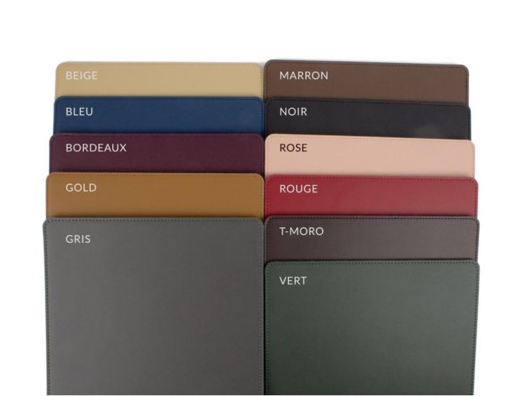Vide poche carré en cuir rose - VP502