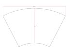 Sous-main en cuir sur-mesure - arc de cercle noir 500x893 - collection "classique"