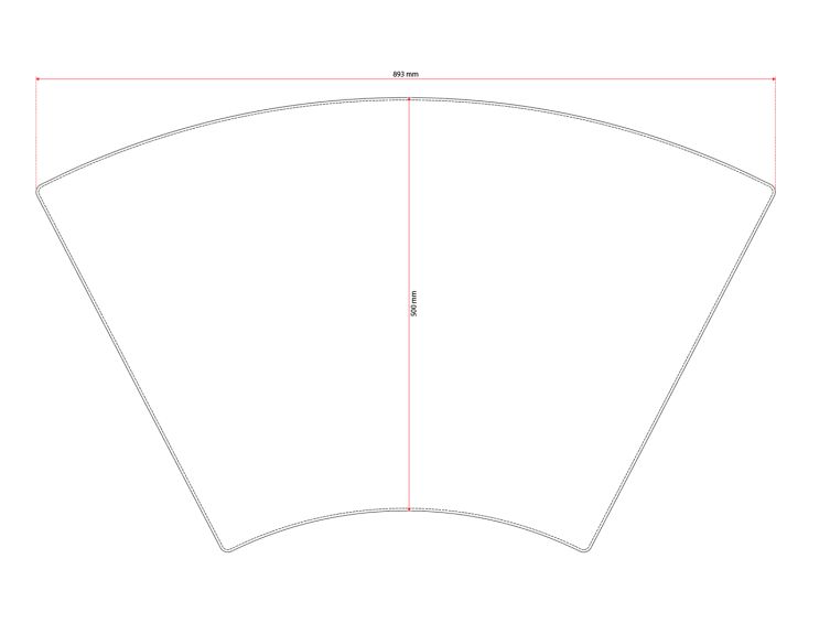Sous-main en cuir sur-mesure - arc de cercle noir 500x893 - collection "classique"