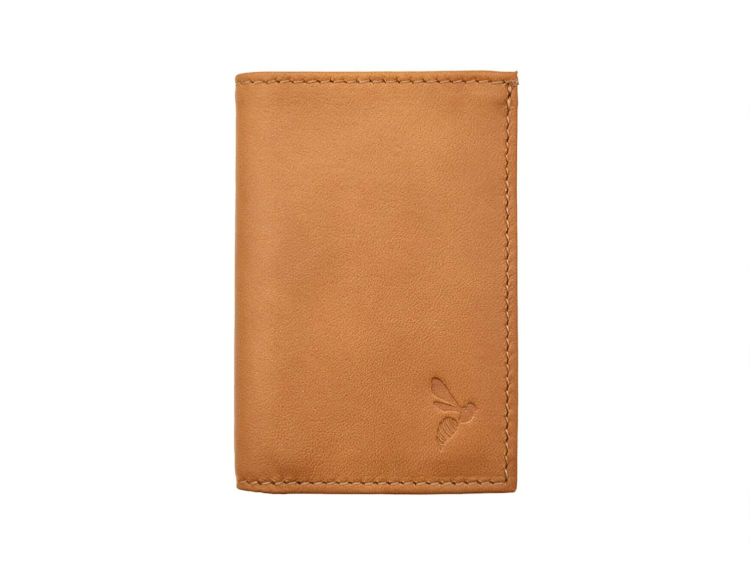 Porte-cartes "Luxe" tout cuir fauve 8 Cartes - PM-018-01
