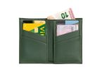 Porte-cartes "Luxe" tout cuir vert 8 Cartes - PM-018-01