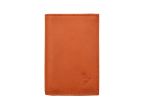 Porte-cartes compact "Luxe" tout cuir orange - PM-038-01