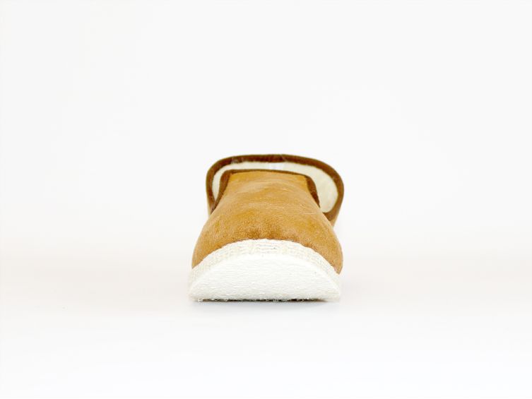 pantoufle en laine avec testeurs de talons ouverts